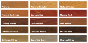 Messmer S UV Plus Deck Stain Wood Stain Messmer S Natural Wood   2021 Uv Color Chart 300x149 